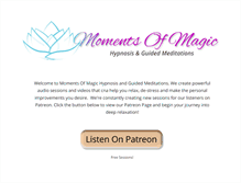 Tablet Screenshot of momentsofmagic.com